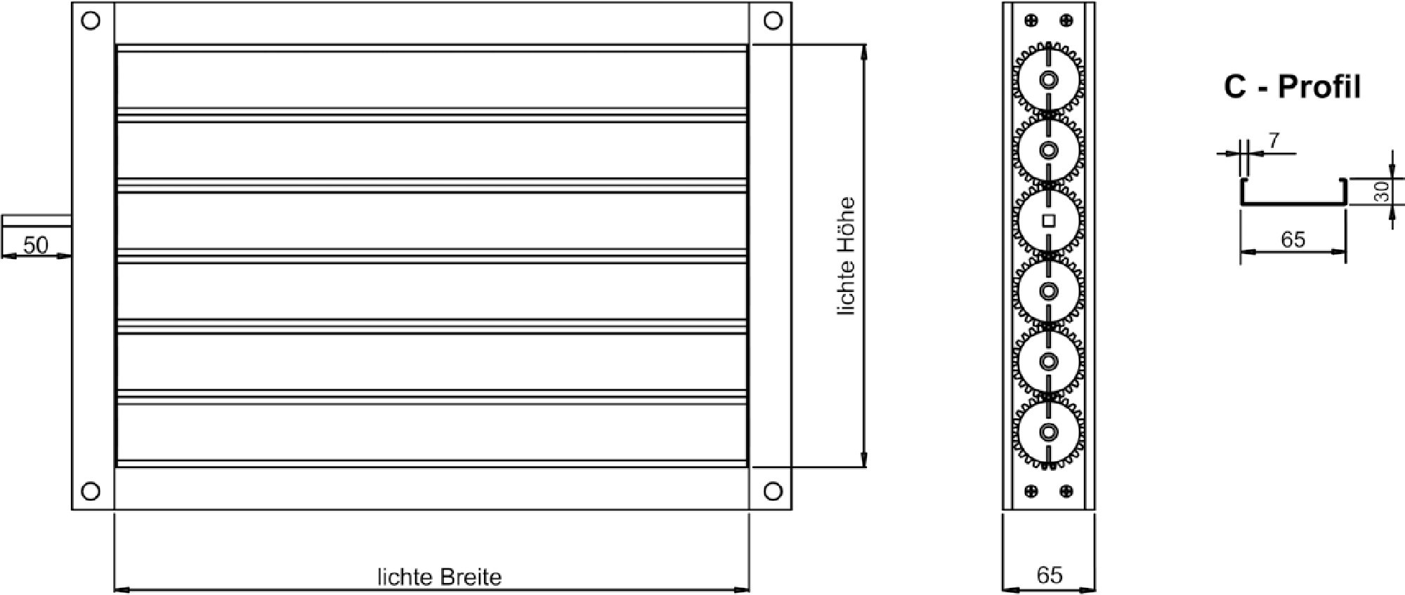 Buschek Jalousieklappen JK-A-06-G-Mini